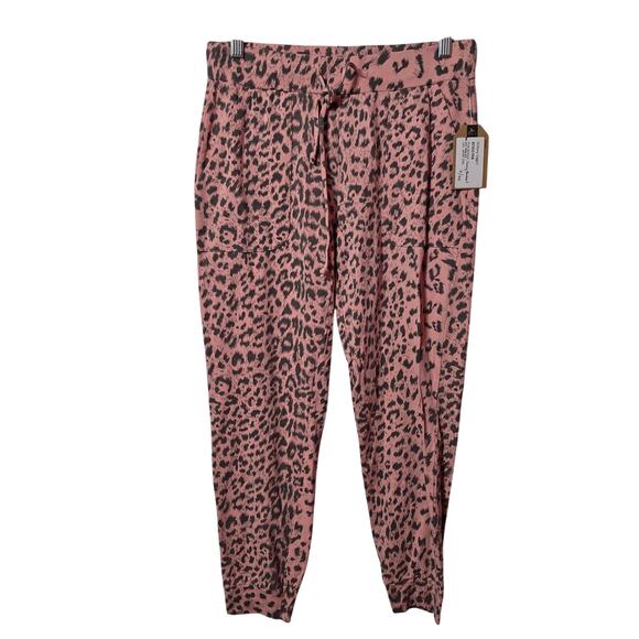 Billy T Pink Animal Print Victory Jogger Size XS - Picture 1 of 3
